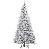 vidaXL Kunstmatige Inklapbare Kerstboom Wit 240 cm PE en PVC