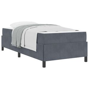 vidaXL Bedframe Donkergrijs 80 x 200 cm Stof