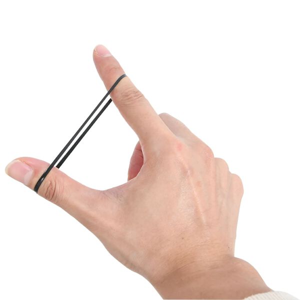 vidaXL Haarelastiekjes paard 1500 st silicone zwart