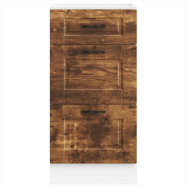 vidaXL Onderkast Porto bewerkt hout gerookt eikenkleurig