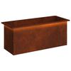vidaXL Plantenbak met led Roestkleurig 40 x 100 x 40 cm weervast staal