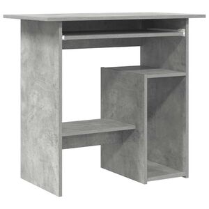 vidaXL Bureau 80x45x74 cm bewerkt hout betongrijs
