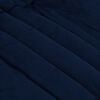 vidaXL Zomer Dekbed Gekwilt Donkerblauw 220 x 240 cm Microfiber