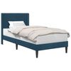 vidaXL Bedframe met hoofdeinde Blauw 90 x 200 cm Fluweel