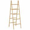 vidaXL Dubbele handdoekenladder met 5 tredes 50x160 cm bamboe