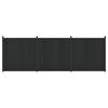 vidaXL Hekpaneel 3 st 530 x 186,5 cm WPC en Aluminium Zwart