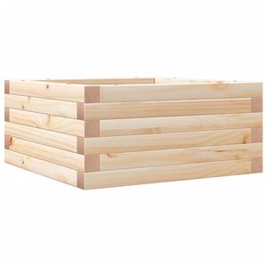 vidaXL Plantenbak 50x50x23 cm massief grenenhout