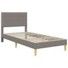 vidaXL Bedframe met hoofdeinde Taupe 80 x 200 cm Stof