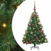 vidaXL Kunstkerstboom met 150 LED met standaard Groen 120 cm PE en PVC
