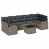 vidaXL Tuin Sofa Set 8 st 7-Aantal zitplaatsen Grijs poly rattan