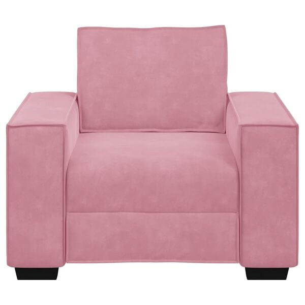 vidaXL Sofastoel Roze 100x78x84 cm Fluweel