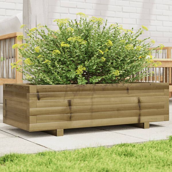 vidaXL Plantenbak 90x40x26,5 cm ge&iuml;mpregneerd grenenhout