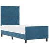 vidaXL Boxspringbed met hoofdeinde Donkerblauw 80 x 200 cm Fluweel