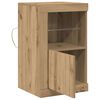 vidaXL LED Sideboard 2 pcs Artisan Eiken 41 x 37 x 67 cm Bewerkt hout