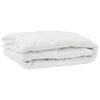 vidaXL Dekbed met kussen 3 pcs Wit Microfibre