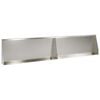 vidaXL Keerwand 2 st 100 x 12 x 40 cm Roestvrij staal zilver