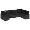 vidaXL Tuin Sofa Set met kussen met opslag 8 pcs poly rattan