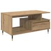vidaXL Salontafel Artisan Eiken 90 x 49 x 45 cm Bewerkt hout