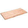 vidaXL Wandschap 120x60x(2-4)cm behandeld massief eikenhout lichtbruin