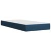vidaXL Boxspring met matras stof blauw 100x200 cm