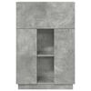 vidaXL Bureau Beton Grijs 71,5 x 31,5 x 106,5 cm Bewerkt hout