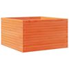 vidaXL Plantenbak 80x80x45,5 cm massief grenenhout wasbruin