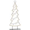 vidaXL Metalen kerstboom met standaard Zwart 150 cm Staal