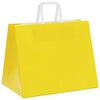 vidaXL Papieren zakken 250 st met hengsels 32x22x24 cm geel