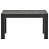 vidaXL Tuintafel 58x58x41 cm PP rattan antracietkleurig