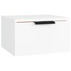 vidaXL Nachtkastje wandgemonteerd 34x30x20 cm wit