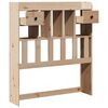 vidaXL Hoofdbord met opbergruimte 75 cm massief grenenhout