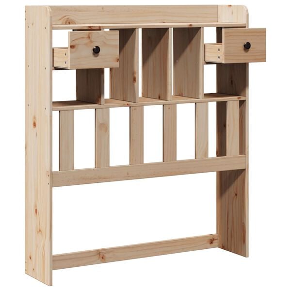 vidaXL Hoofdbord met opbergruimte 75 cm massief grenenhout