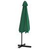 vidaXL Parasol met stalen paal 300 cm groen