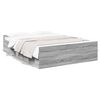 vidaXL Bedframe met lades bewerkt hout grijs sonoma eiken 135x190 cm