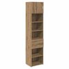 vidaXL Highboard Artisan Eiken 50 x 42,5 x 225 cm Bewerkt hout