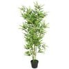 vidaXL Kunstplant met pot bamboe 120 cm groen