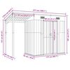 vidaXL Tuinschuur met verlengd dak 277x107x181 cm staal antraciet