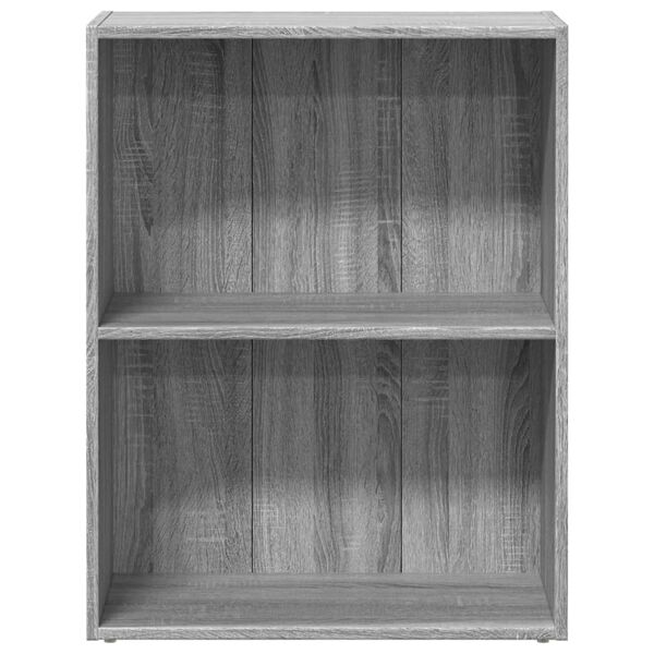 vidaXL Boekenkast 60x30x77 cm bewerkt hout grijs sonoma eikenkleurig
