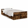 vidaXL Bedframe met lades bewerkt hout gerookt eikenkleurig 90x200 cm