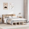 vidaXL Bed met boekenkast zonder matras massief hout 120x190 cm