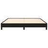 vidaXL Bedframe zonder matras stof zwart 160x200 cm