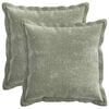 vidaXL Kussensloop 2 st HOUTEN Groen 30 x 30 cm Chenille Stof