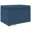 vidaXL Kruk Blauw 61 x 41 x 40 cm Stof en Ge&euml;ngineerd Hout