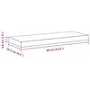 vidaXL Wandschappen zwevend 2 st 60x23,5x3,8 cm MDF wit