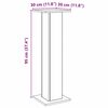 vidaXL Speakerstandaards 2 st 30x30x95 cm hout artisanaal eikenkleurig