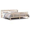 vidaXL Bedframe met hoofdbord massief grenenhout 200x200 cm