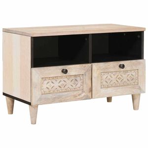 vidaXL TV Eenheden Wit 70 x 33 x 46 cm Bewerkt hout