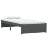 vidaXL Bedframe massief hout grijs 75x190 cm