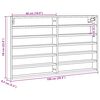 vidaXL Vitrinekast 100x8,5x58 cm bewerkt hout sonoma eikenkleurig