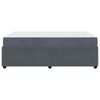 vidaXL Bedframe met matras Donkergrijs 120 x 190 cm Stof